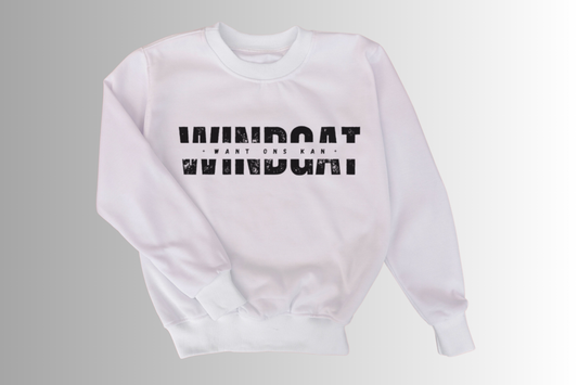 Windgat Sweater Top - White - Want Ons Kan
